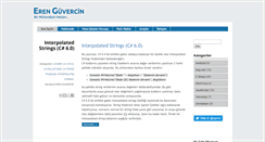 Desktop Screenshot of erenguvercin.com