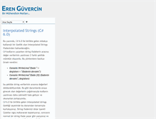 Tablet Screenshot of erenguvercin.com